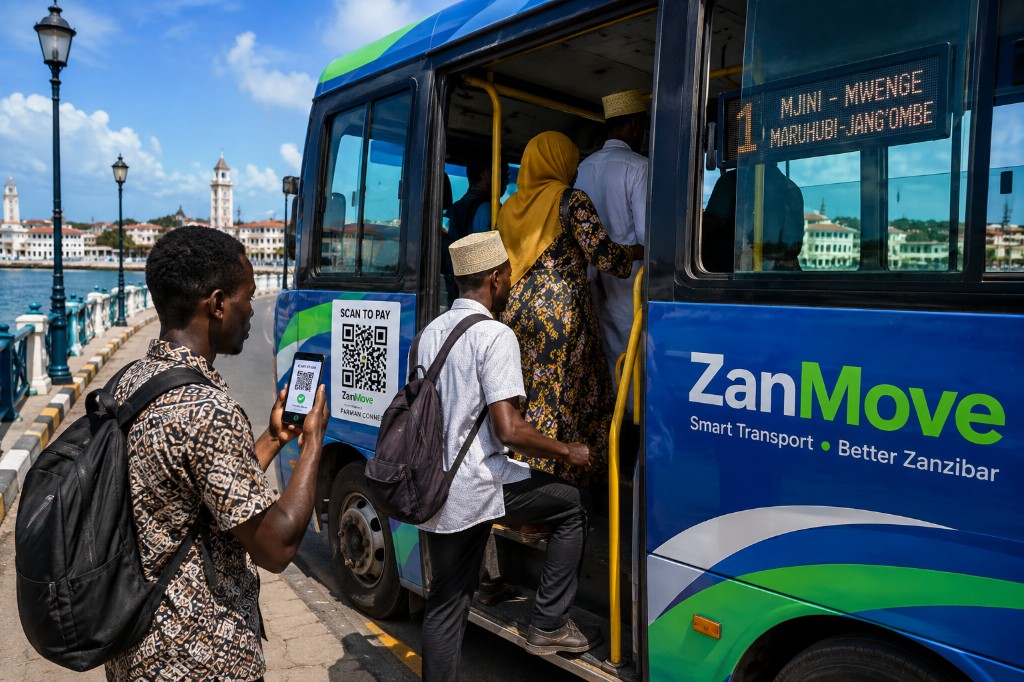 ZanMove bus in Zanzibar